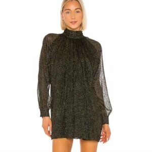 House of Harlow 1960 x Revolve Shanti Mini Dress NWT in Black Small